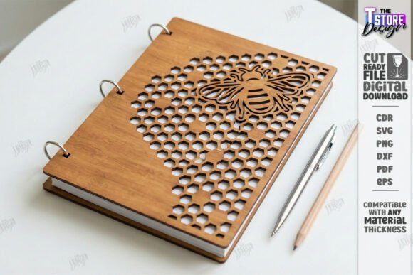 Download Decorative Notebook Cover Laser Cut |CNC - Ebook Collection
