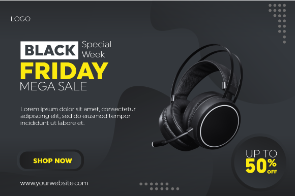 Download Banner Template for Black Friday Clearan - Premium Resources