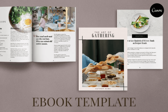 Download Foodie Ebook Template Canva - Ebook Collection
