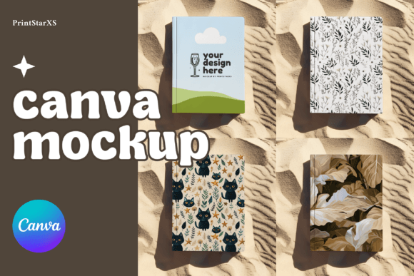 Download KDP Book Notebook Canva Mockup Template - Ebook Collection