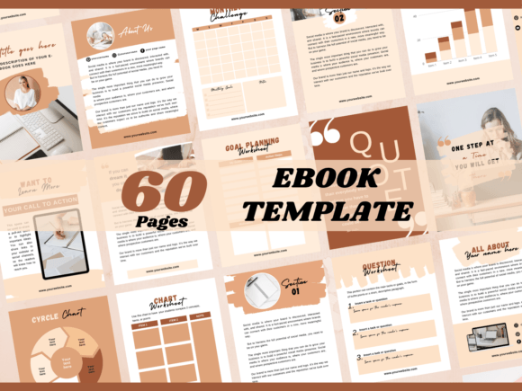 Download Ebook &amp; Workbook Canva Template - Ebook Collection