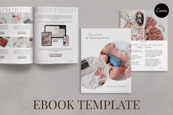 Download Floral Ebook Template Canva - Ebook Collection