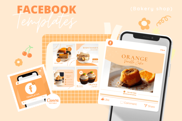Download Facebook Post Templates Sweet Orange - Ebook Collection
