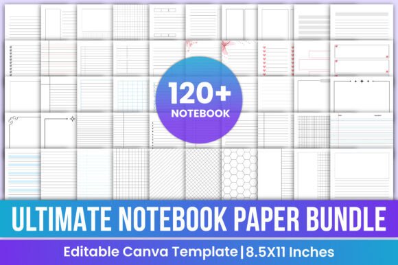 Download Ultimate Notebook Paper Bundle Canva - Ebook Collection