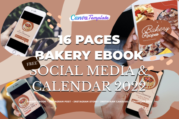 Download 16 Pages Bakery EBook Canva Template - Ebook Collection