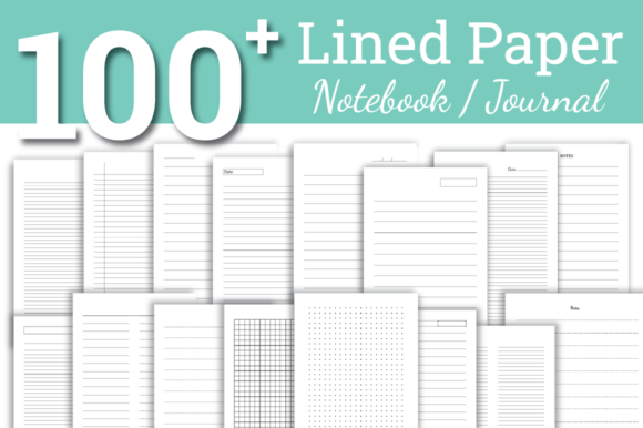 Download Lined Paper Bundle | Notebook | Journal - Ebook Collection