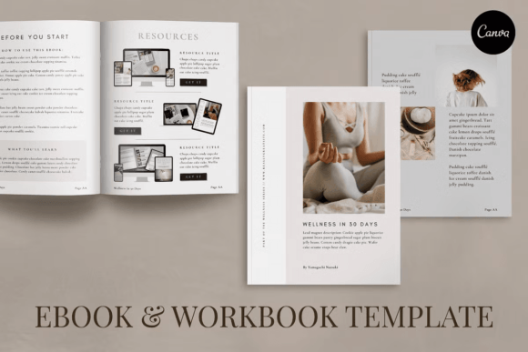 Download Glow Ebook Template Canva - Ebook Collection