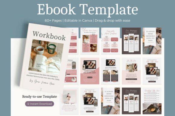 Download 60+ Pages EBook Template in Canva - Ebook Collection